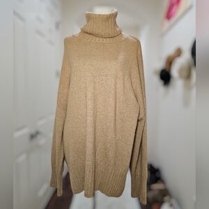 Scoop Cashmere Blend Turtleneck Sweater